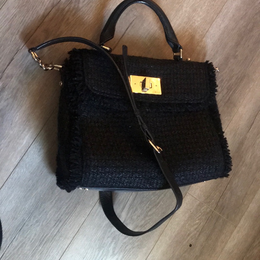 Late spade black purse